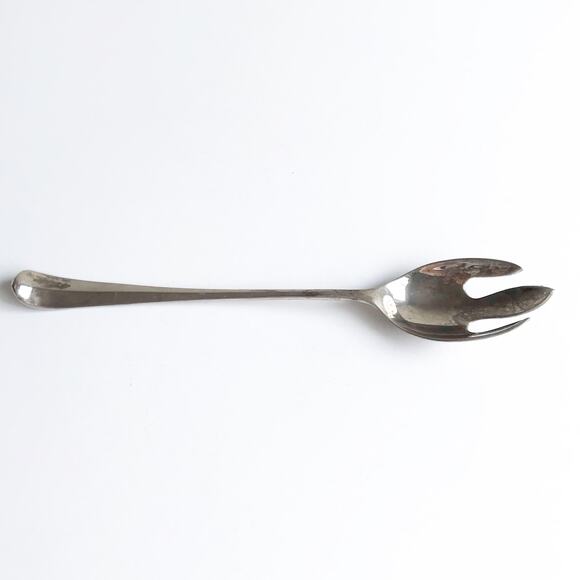 Vintage Silver Serving Fork MCM Serveware Formal Dining Wedding Serving Piece - Picture 3 of 10